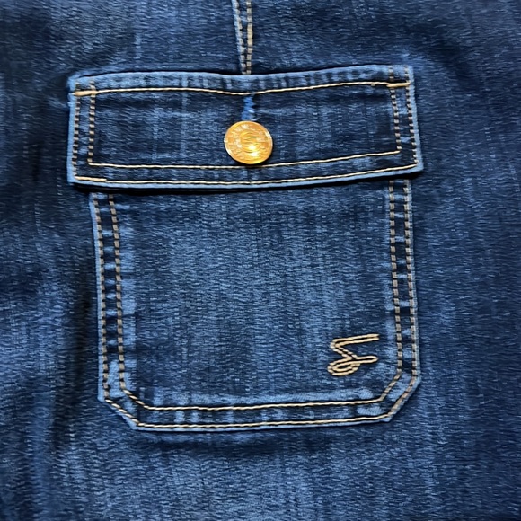 SEVEN7 Women’s Denim Utility Skirt Size 8 - Picture 5 of 8